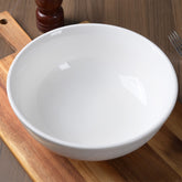 9.50 Inch Serving Bowl 70oz – Pearl White Porcelain Large Round Bowl for Serving Salads, Pasta