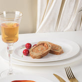 9.75 Inch Oval Salad Plate – Pearl White Porcelain Serving Plate for Salads, Appetizers & Desserts