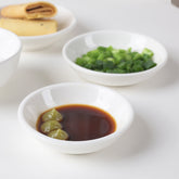 2.75 Inch Round Sauce Dish – Pearl White Porcelain Side Dish for Serving Dips and Condiments