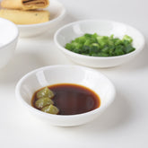 3.5 Inch Sauce Bowl 4oz – Pearl White Porcelain Round Bowl for Dips, Sauces, Condiments