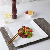 TPK 12" Square Dinner Plate – Elegant, Durable Porcelain Tableware