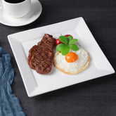 TPK 8" Square Salad Plate – Modern, Durable & Versatile Tableware