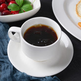 6oz Tea Cup with Saucer – Classic Round Shape, Ideal for Tea, Coffee, & Espresso