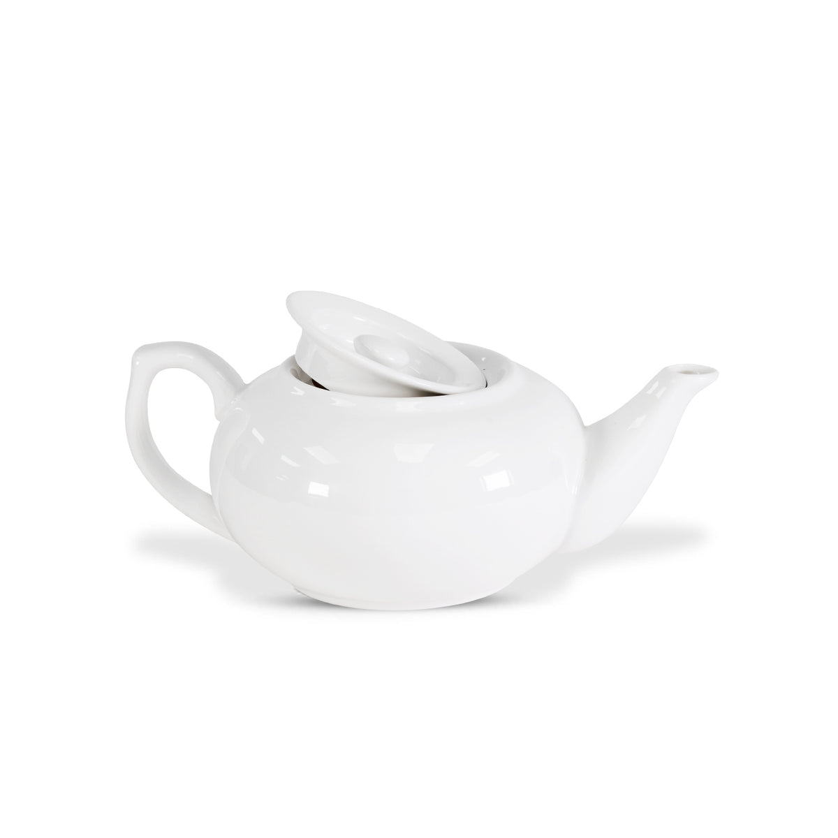 32oz Porcelain Teapot with Lid – Elegant Round Shape Design for Tea, Coffee