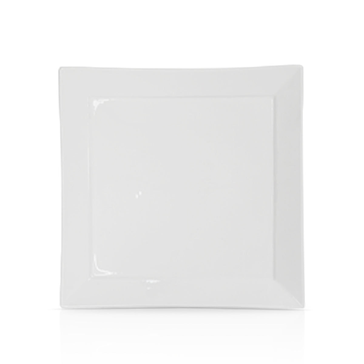 8 Inch Square Salad Plate – Pearl White Porcelain Plate for Salads, Appetizers & Side Dishes